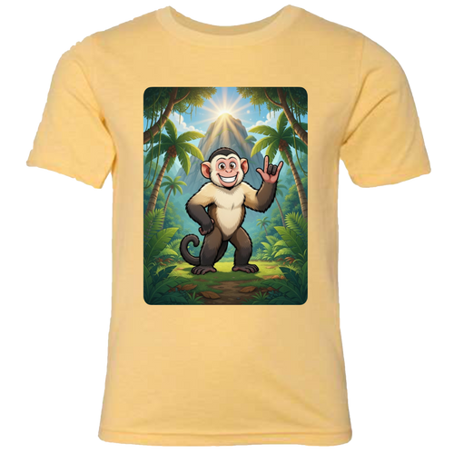ASL Capuchin Monkey  T-Shirt (Kids Sizes)