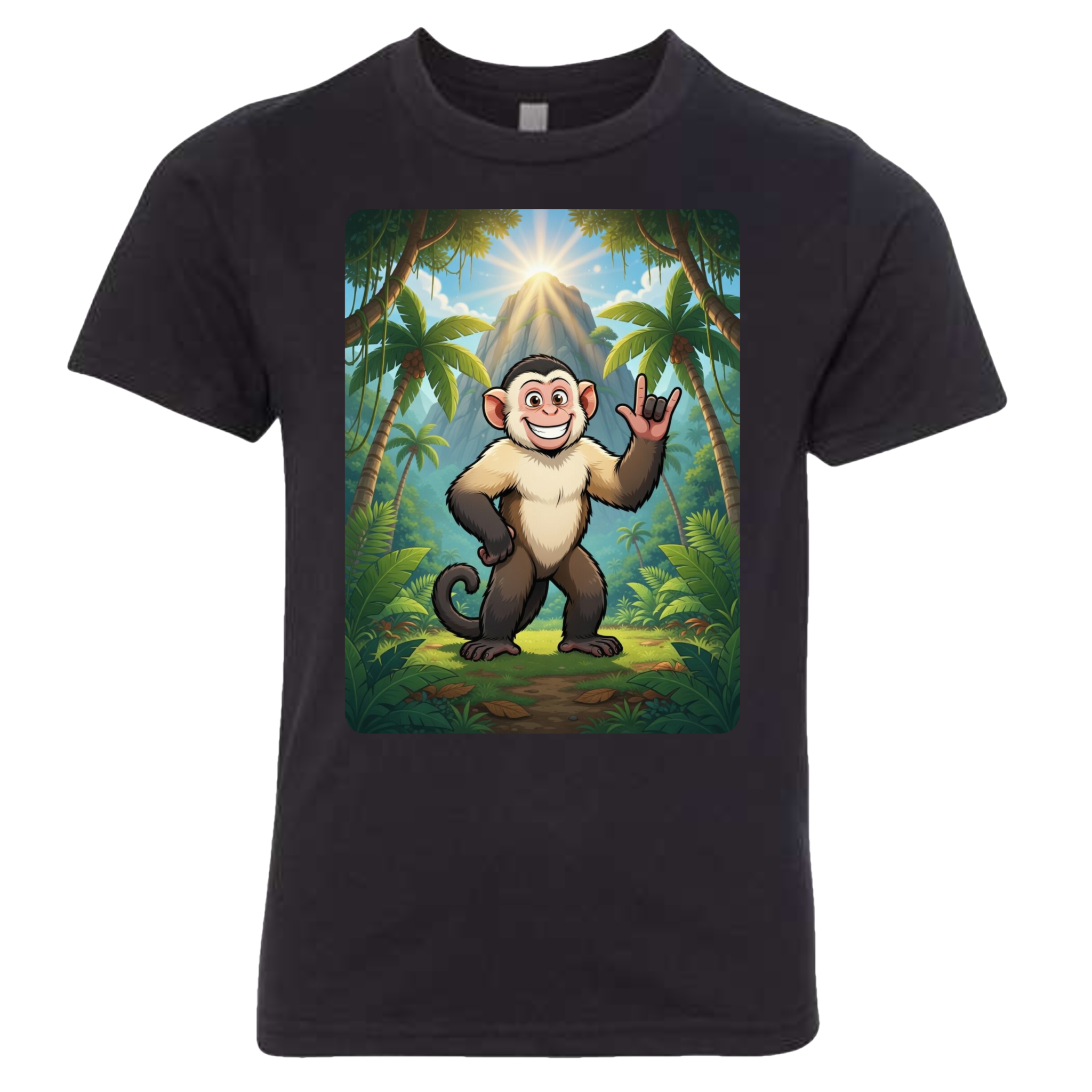 ASL Capuchin Monkey  T-Shirt (Kids Sizes)