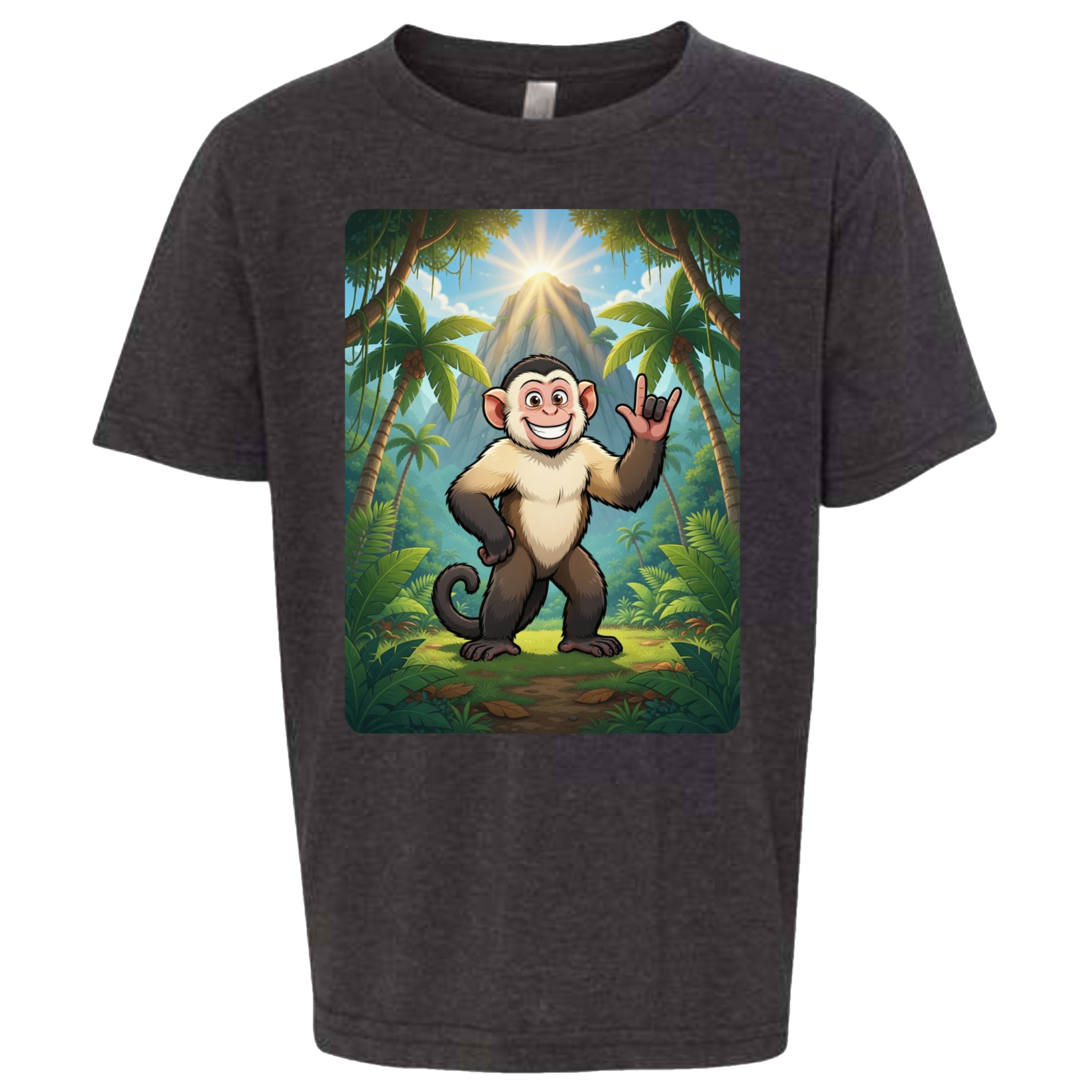 ASL Capuchin Monkey  T-Shirt (Kids Sizes)