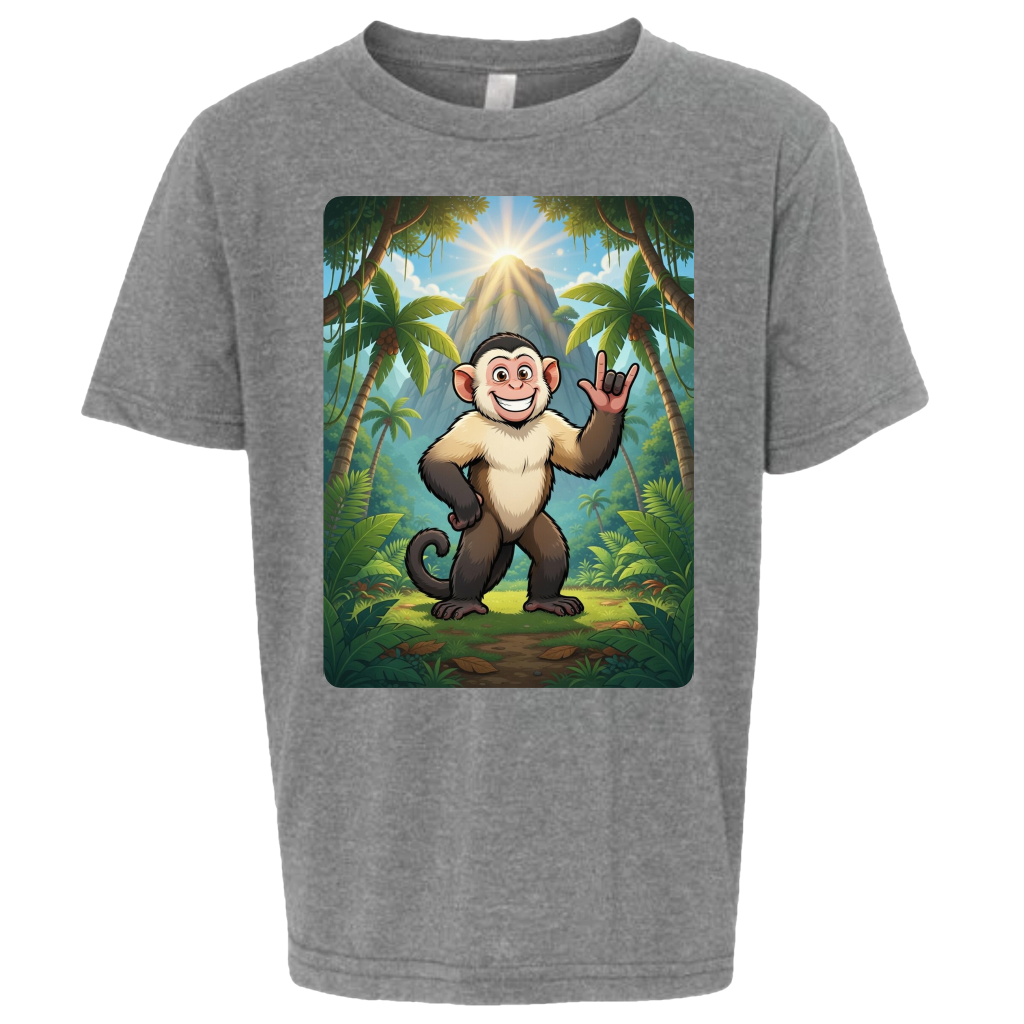 ASL Capuchin Monkey  T-Shirt (Kids Sizes)