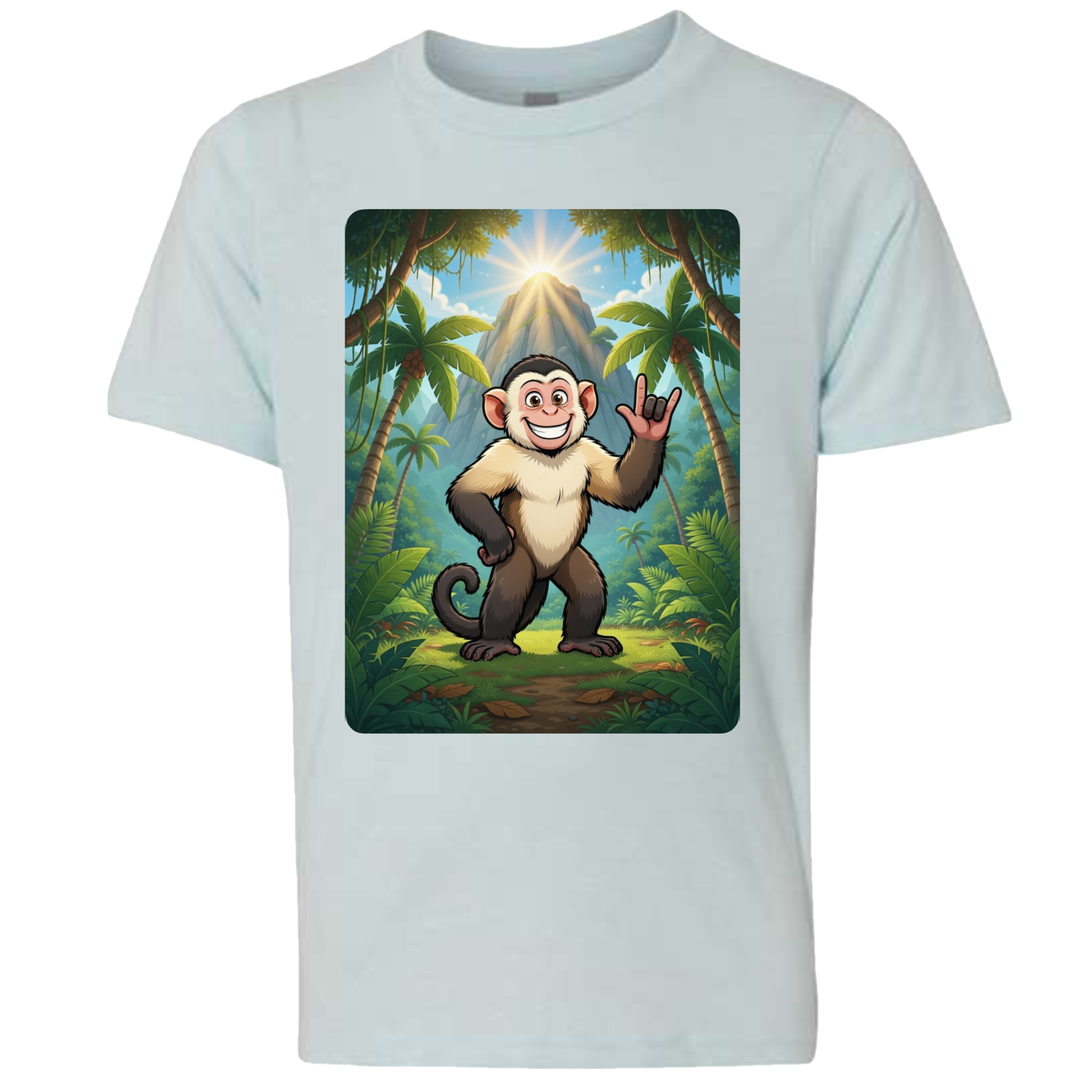ASL Capuchin Monkey  T-Shirt (Kids Sizes)