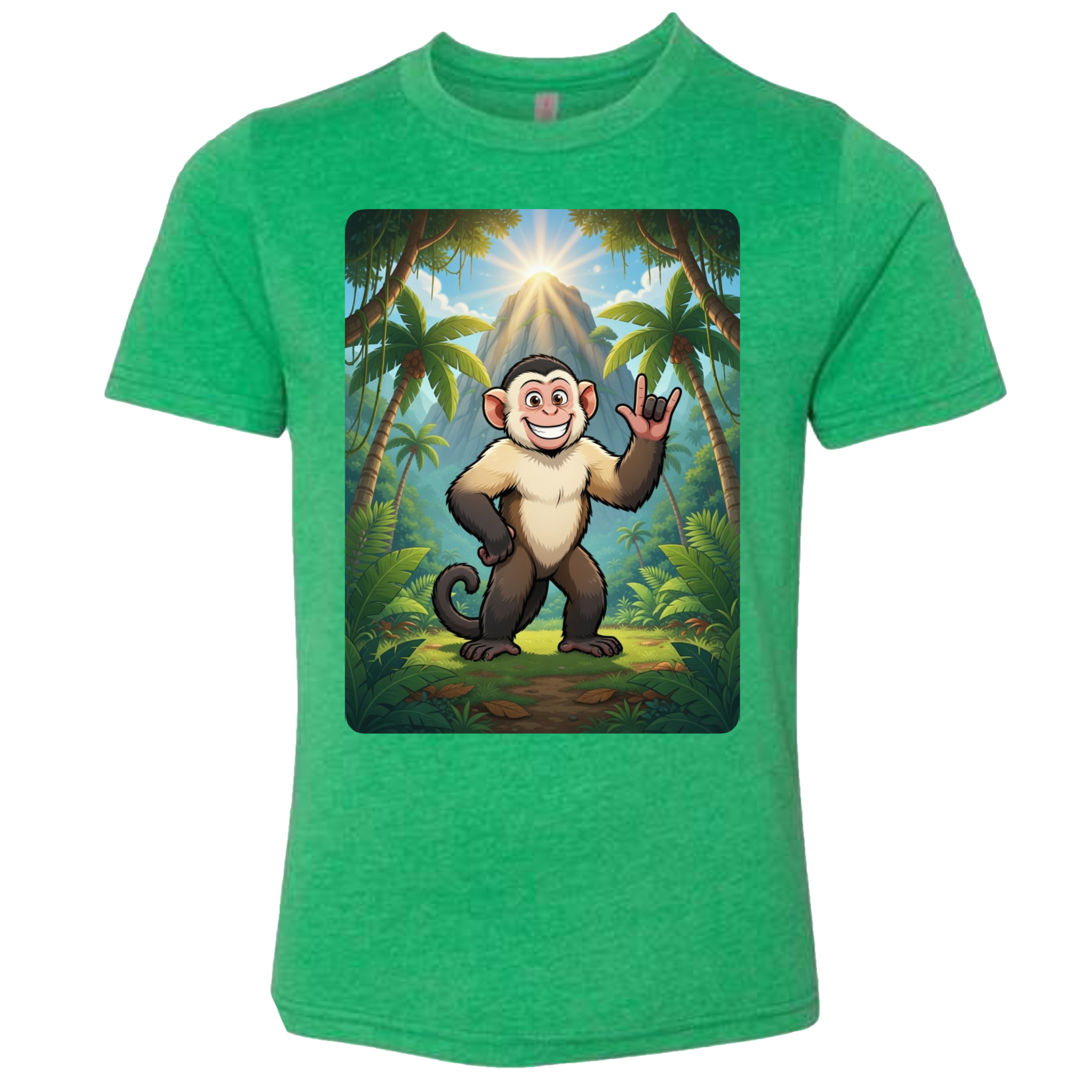 ASL Capuchin Monkey  T-Shirt (Kids Sizes)