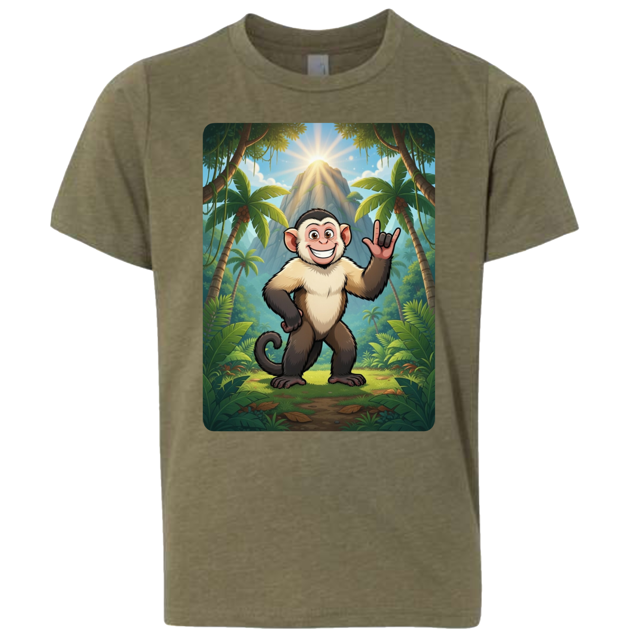 ASL Capuchin Monkey  T-Shirt (Kids Sizes)