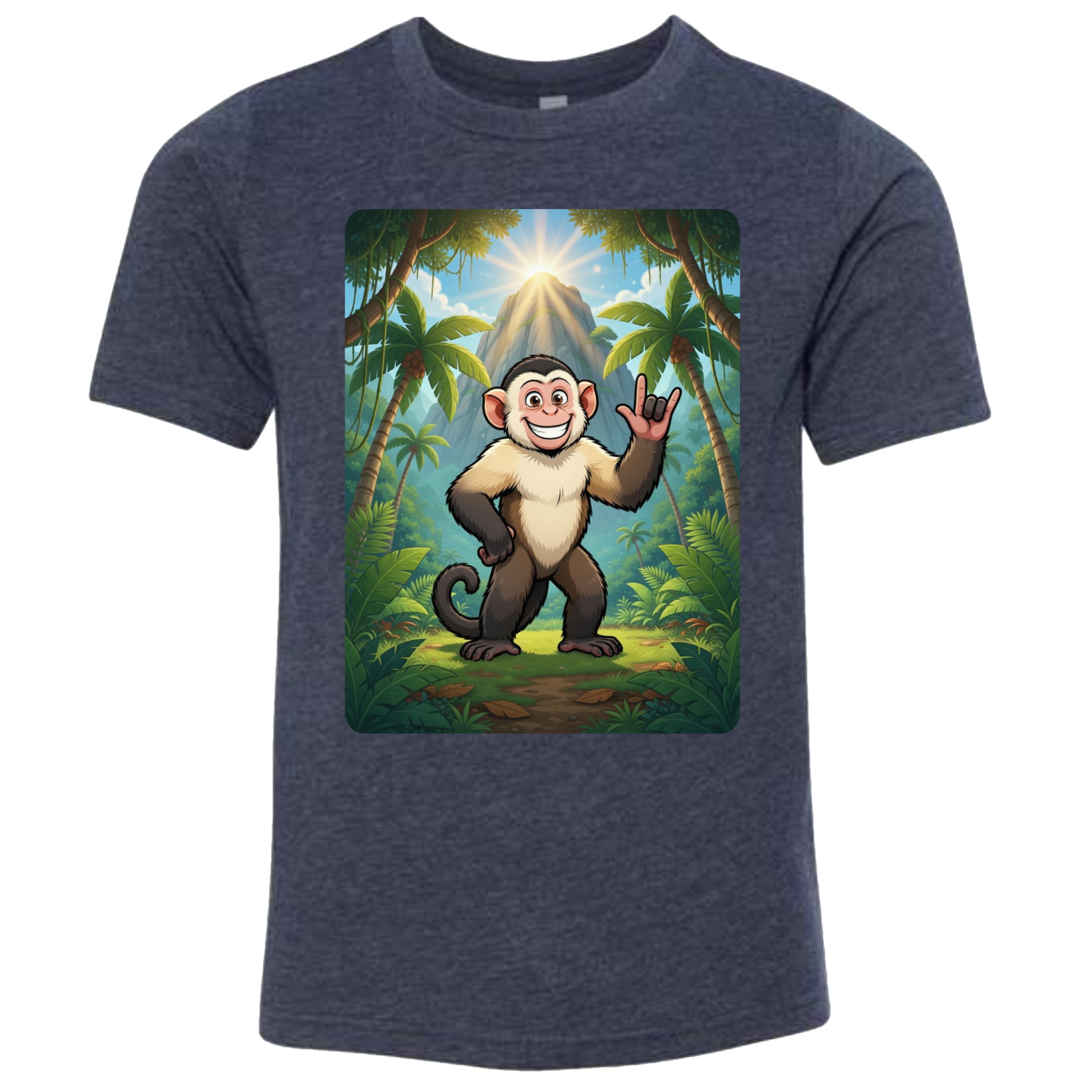 ASL Capuchin Monkey  T-Shirt (Kids Sizes)
