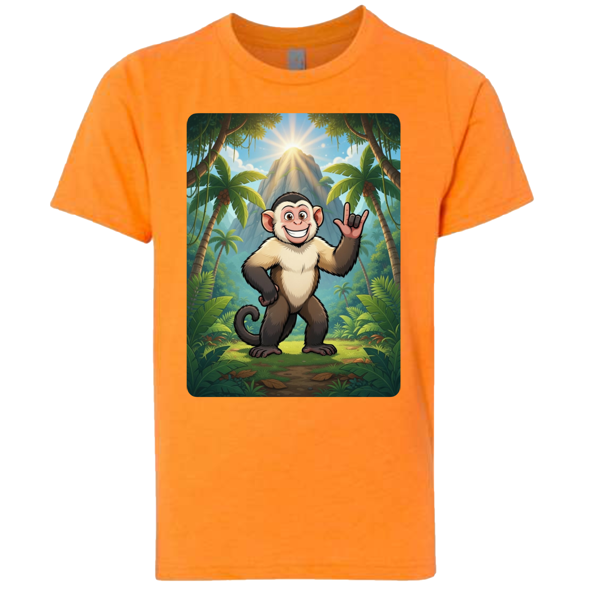 ASL Capuchin Monkey  T-Shirt (Kids Sizes)