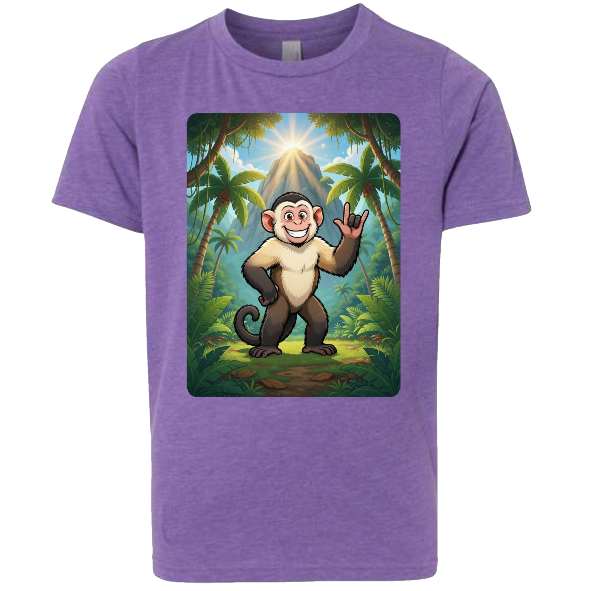ASL Capuchin Monkey  T-Shirt (Kids Sizes)