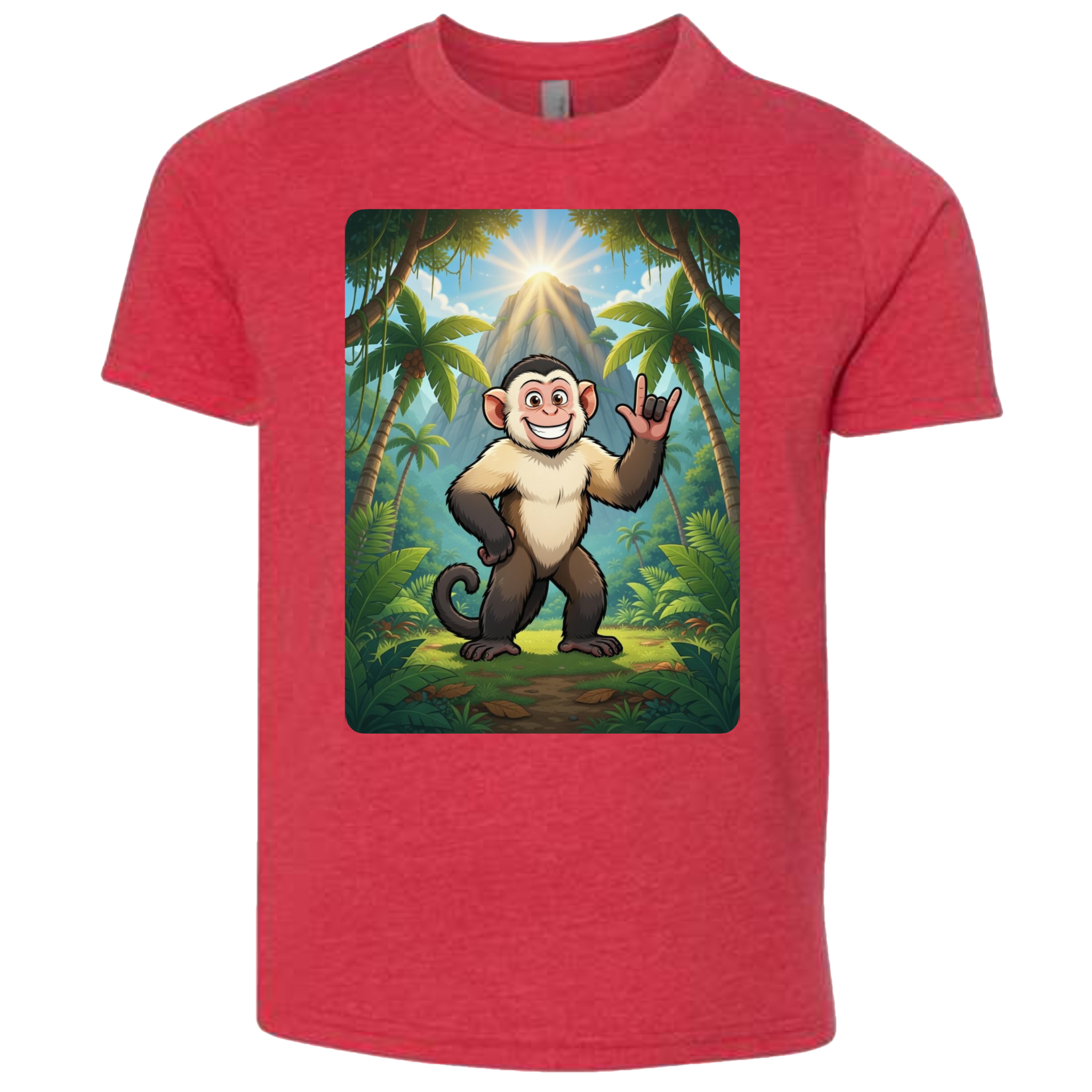 ASL Capuchin Monkey  T-Shirt (Kids Sizes)