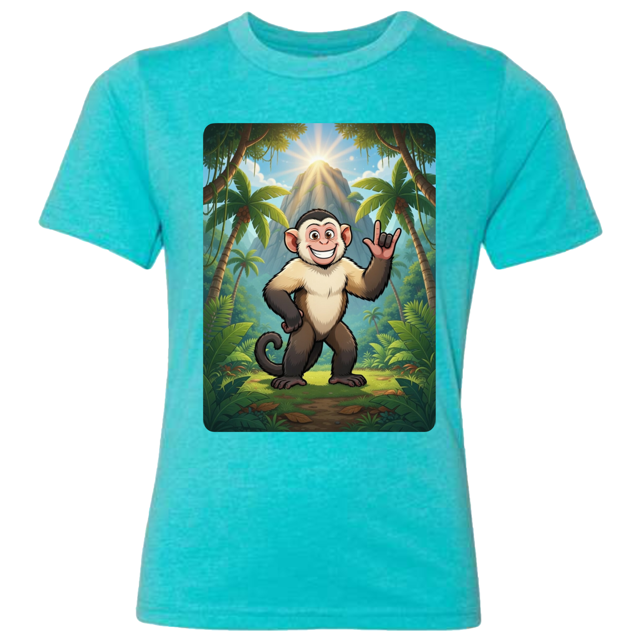 ASL Capuchin Monkey  T-Shirt (Kids Sizes)