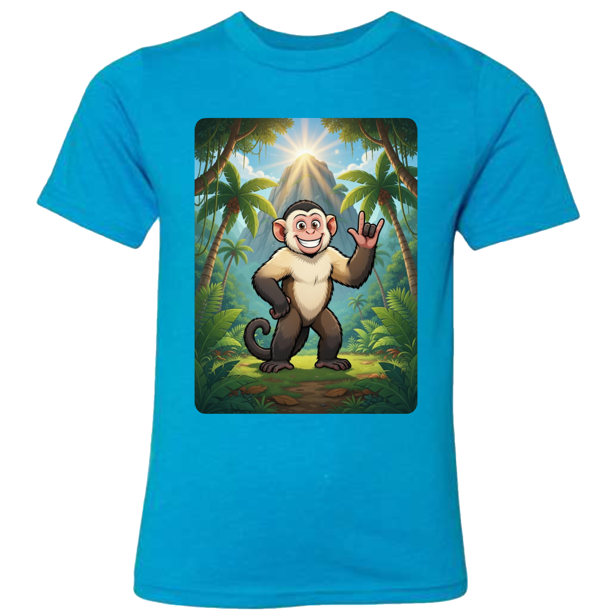 ASL Capuchin Monkey  T-Shirt (Kids Sizes)