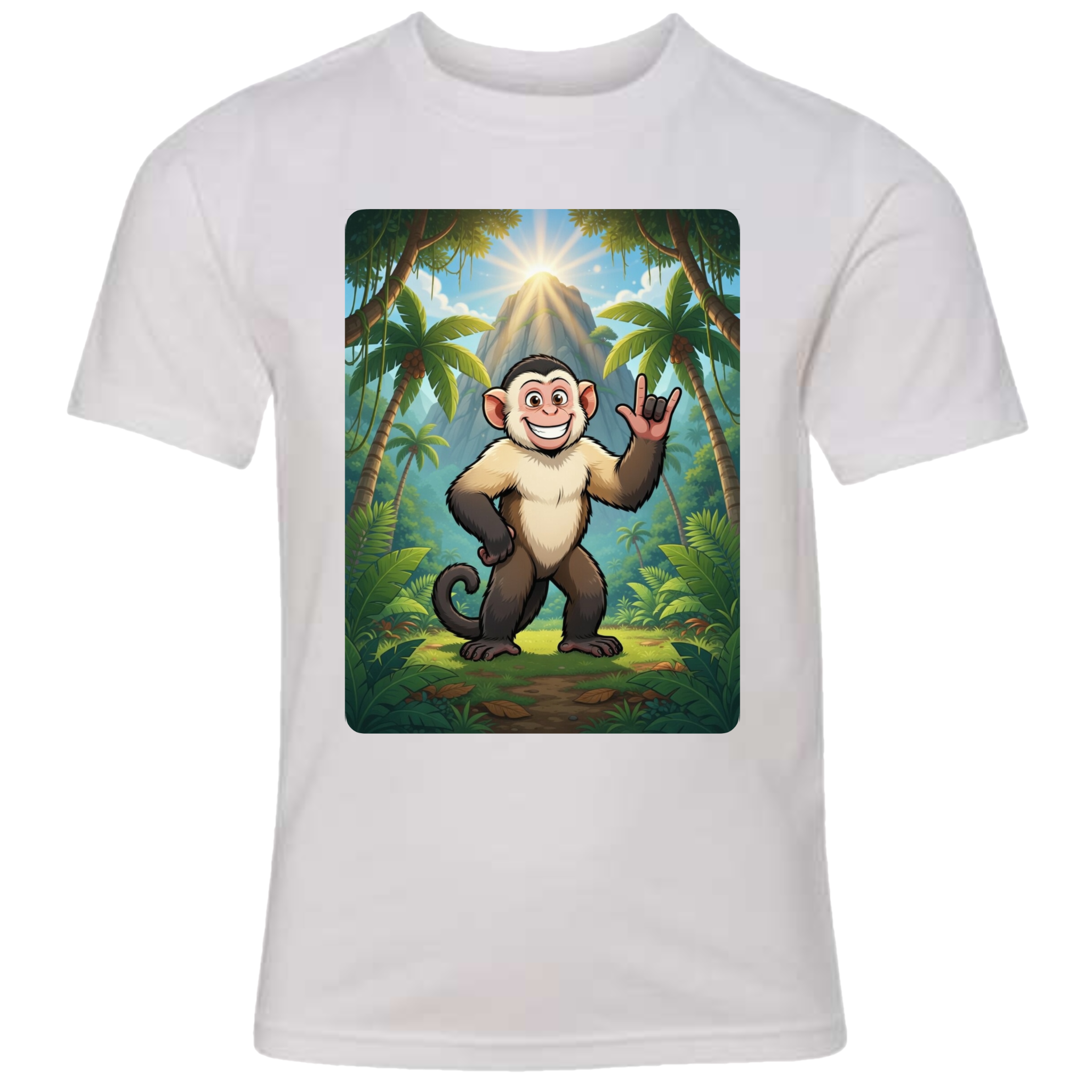 ASL Capuchin Monkey  T-Shirt (Kids Sizes)