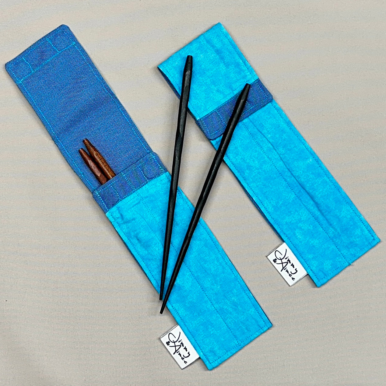 Blue Chopsticks Case