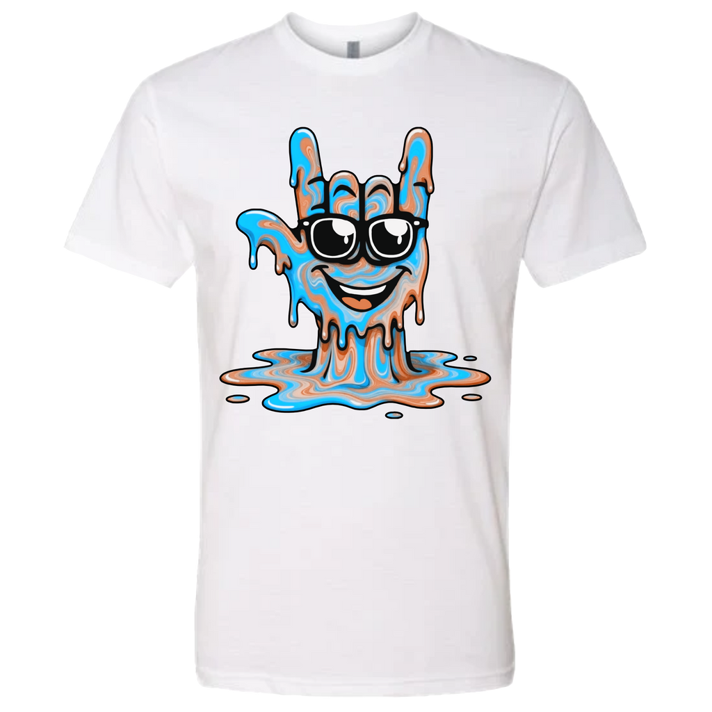 ASL Drip Face T-Shirt - Brown