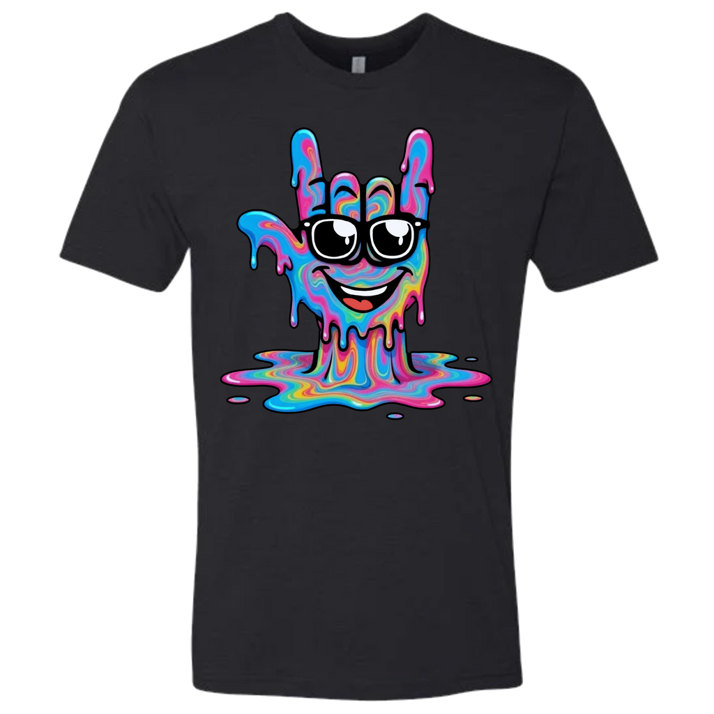 ASL Drip Face T-Shirt - Rainbow