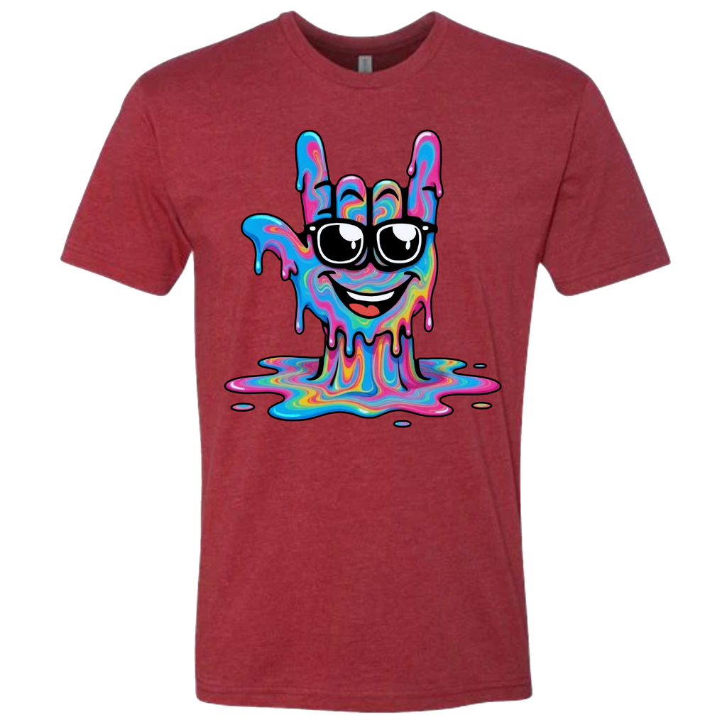 ASL Drip Face T-Shirt - Rainbow