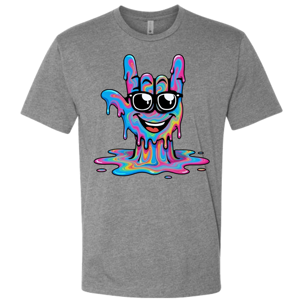ASL Drip Face T-Shirt - Rainbow