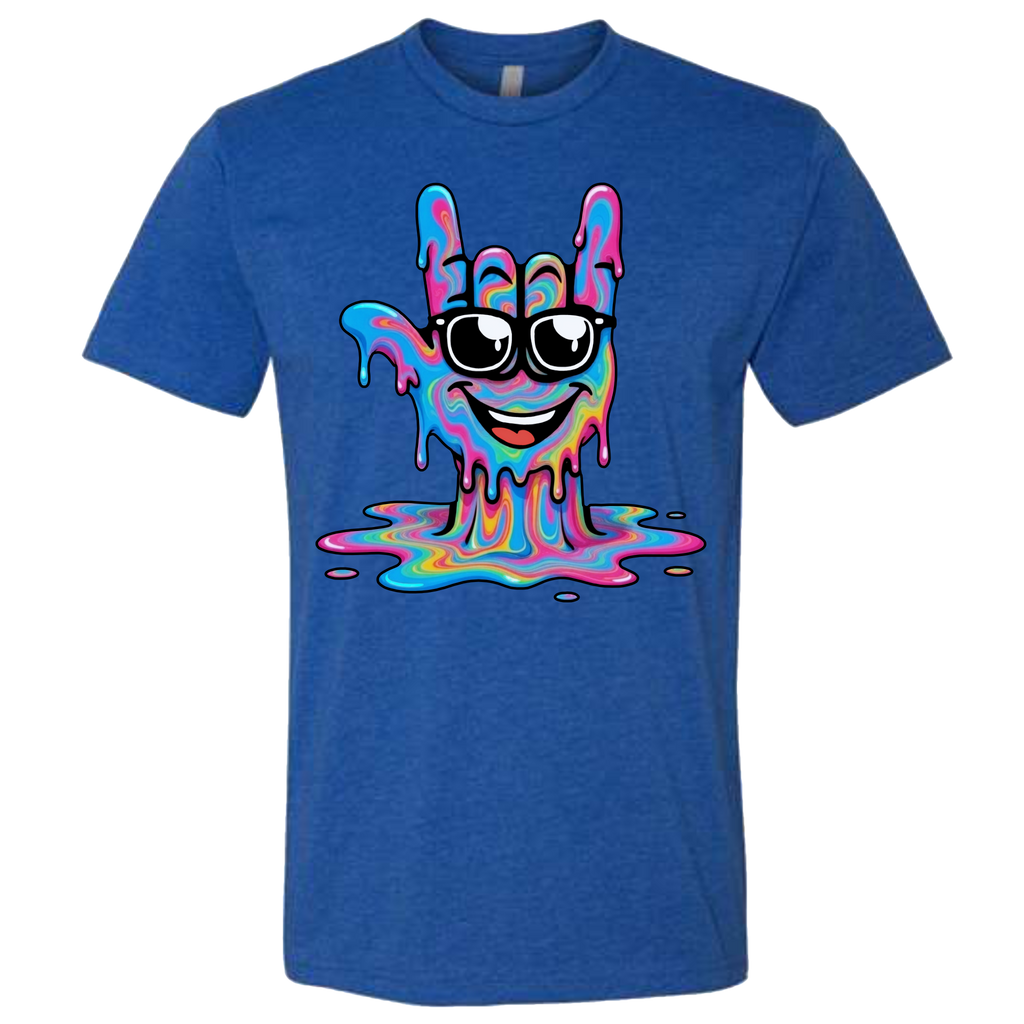 ASL Drip Face T-Shirt - Rainbow