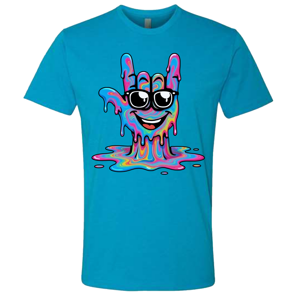 ASL Drip Face T-Shirt - Rainbow