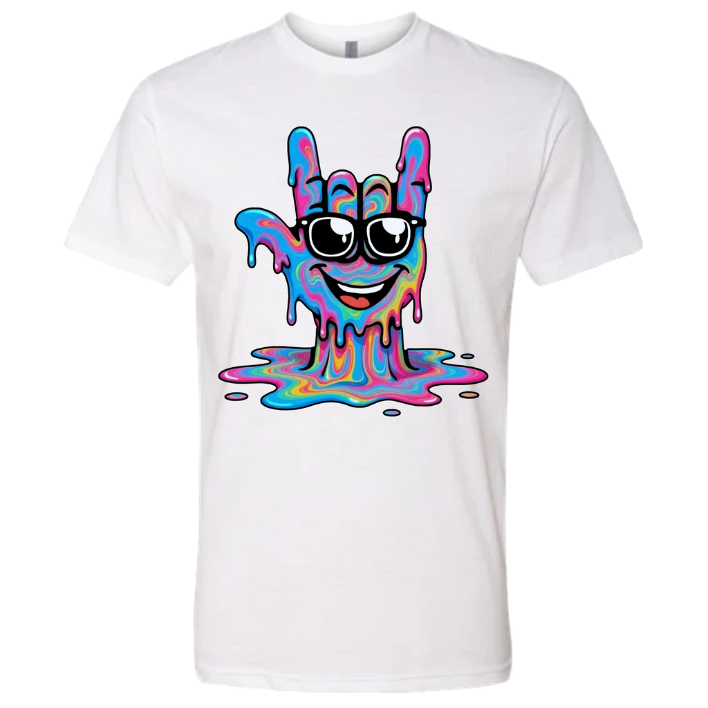 ASL Drip Face T-Shirt - Rainbow