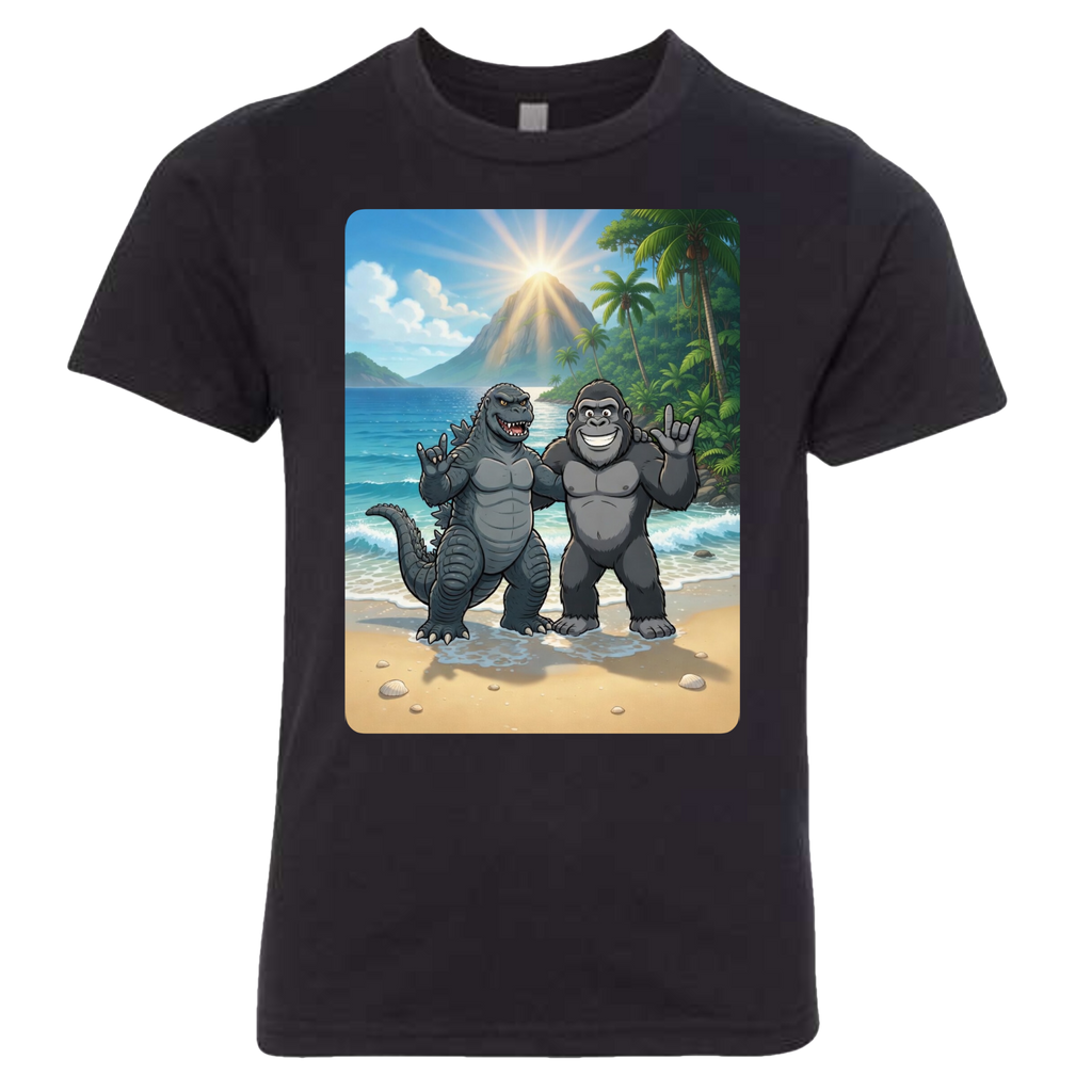 ASL Godzilla & King Kong  T-Shirt (Kids Sizes)
