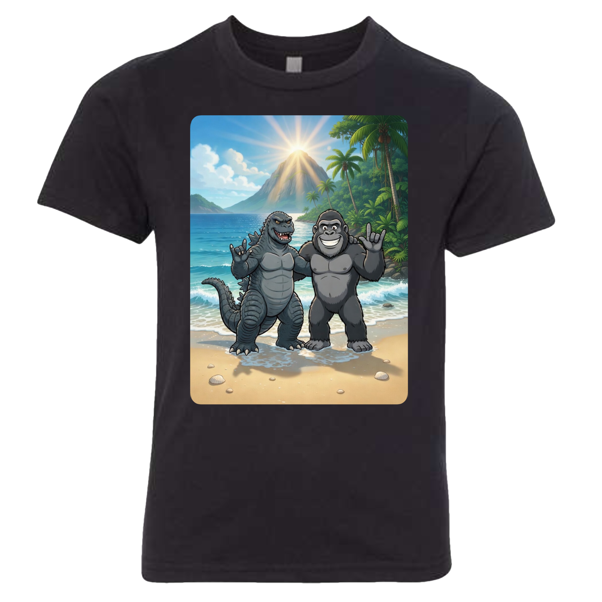 ASL Godzilla & King Kong  T-Shirt (Kids Sizes)