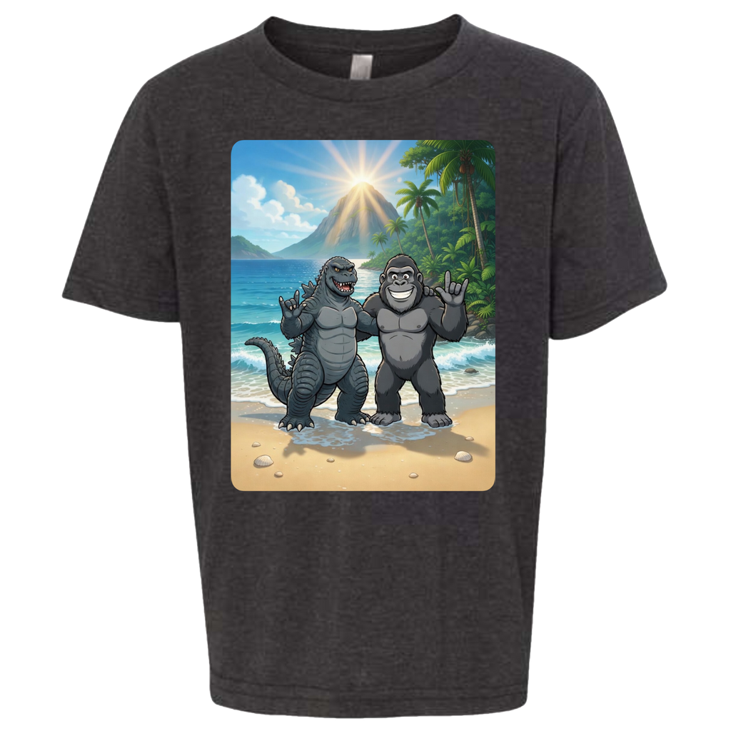 ASL Godzilla & King Kong  T-Shirt (Kids Sizes)