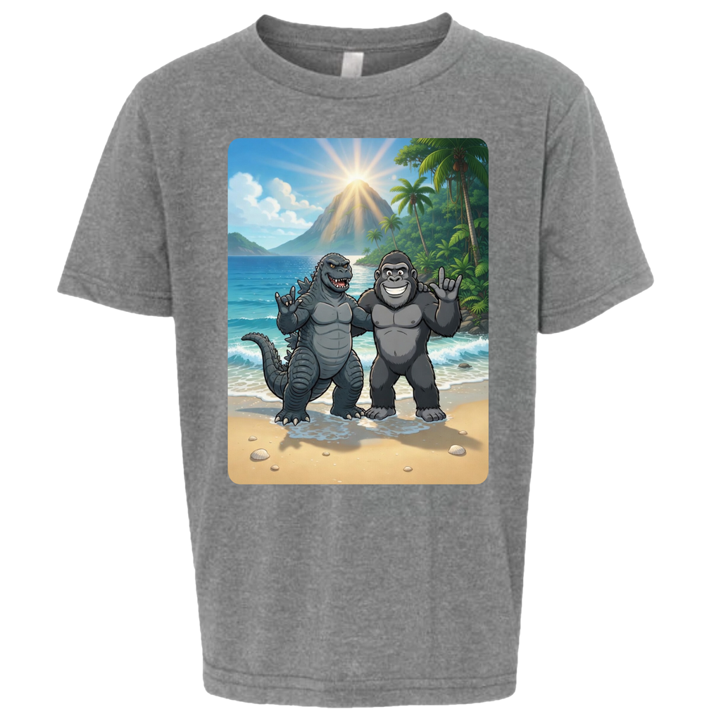 ASL Godzilla & King Kong  T-Shirt (Kids Sizes)
