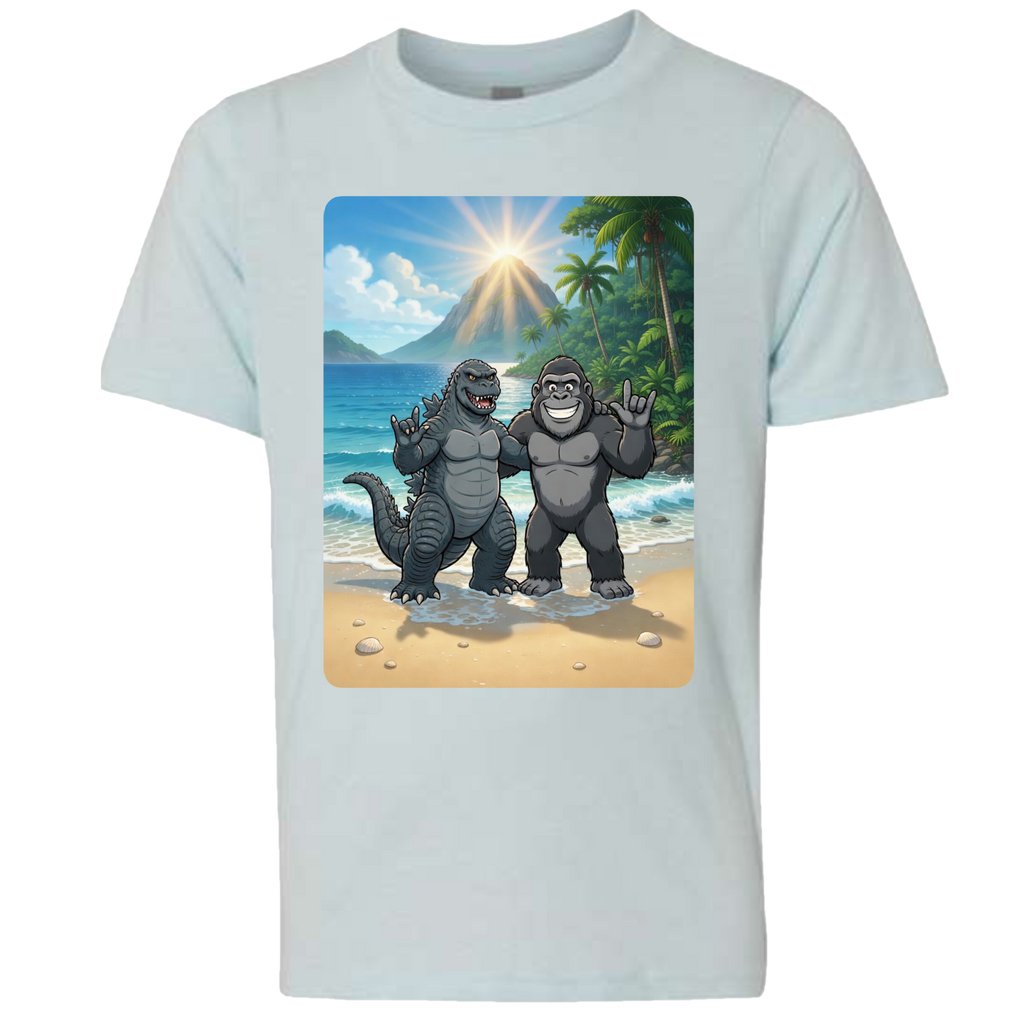 ASL Godzilla & King Kong  T-Shirt (Kids Sizes)