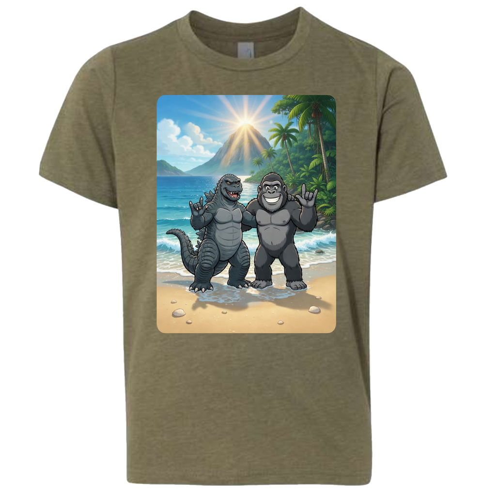 ASL Godzilla & King Kong  T-Shirt (Kids Sizes)