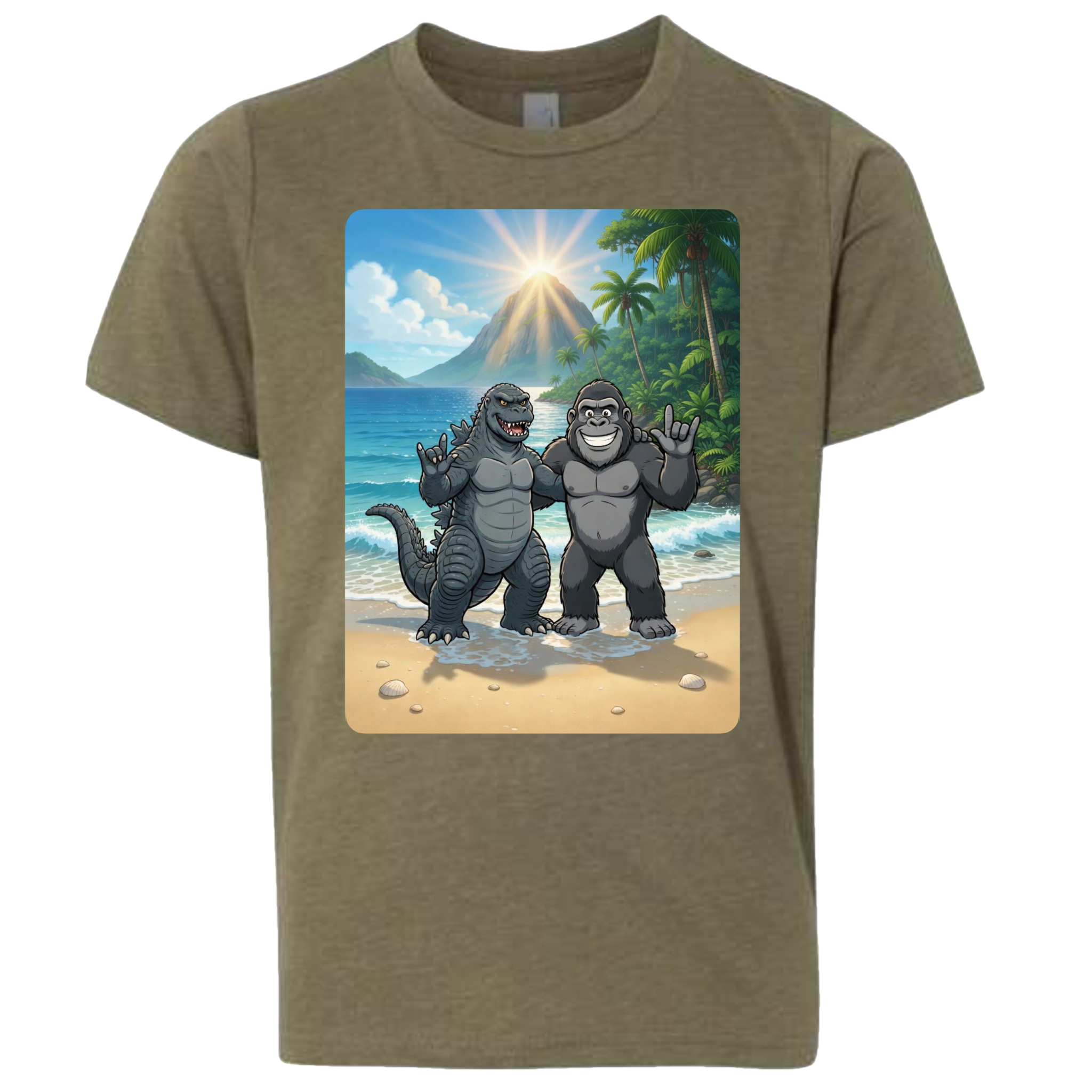 ASL Godzilla & King Kong  T-Shirt (Kids Sizes)
