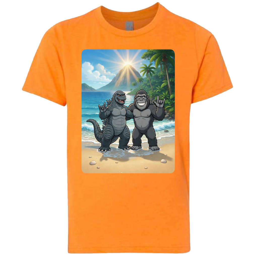 ASL Godzilla & King Kong  T-Shirt (Kids Sizes)
