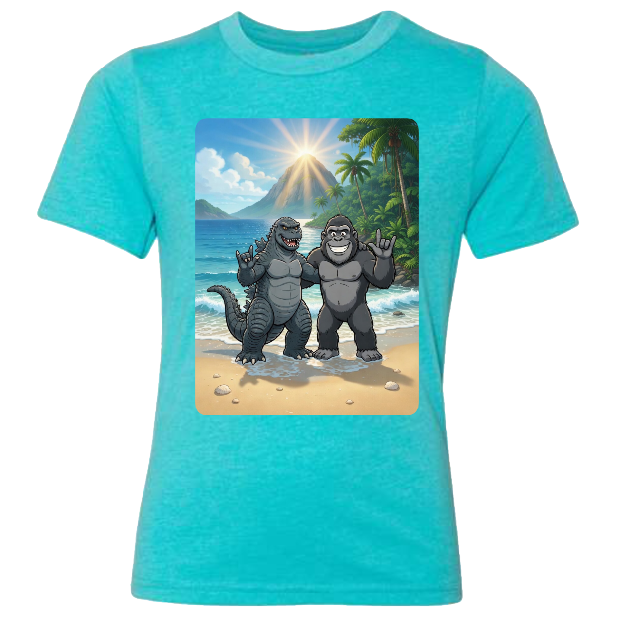 ASL Godzilla & King Kong  T-Shirt (Kids Sizes)