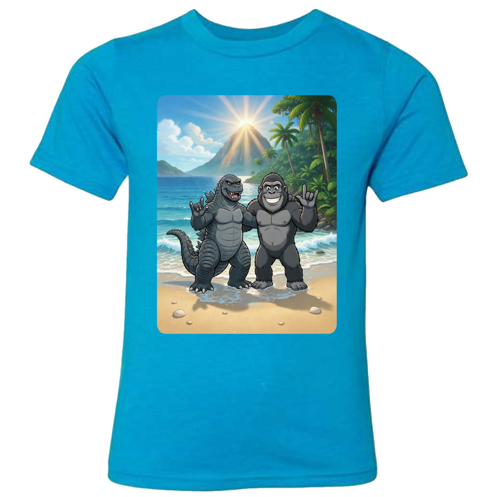 ASL Godzilla & King Kong  T-Shirt (Kids Sizes)