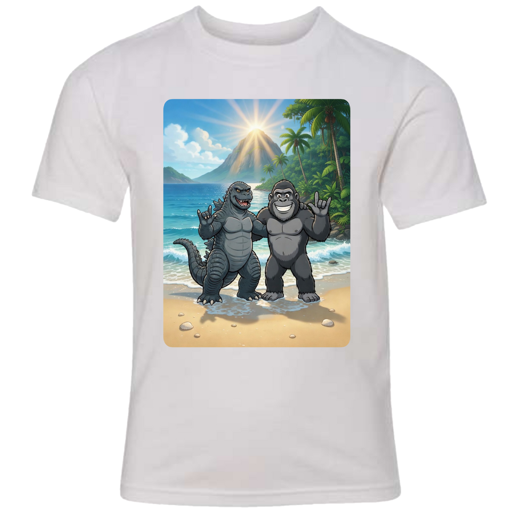 ASL Godzilla & King Kong  T-Shirt (Kids Sizes)