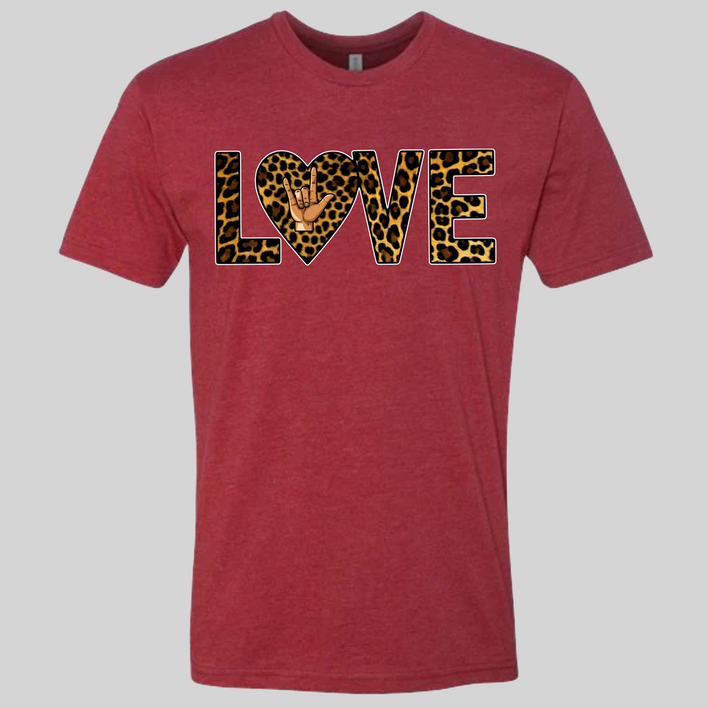 LOVE - Leopard T-Shirt