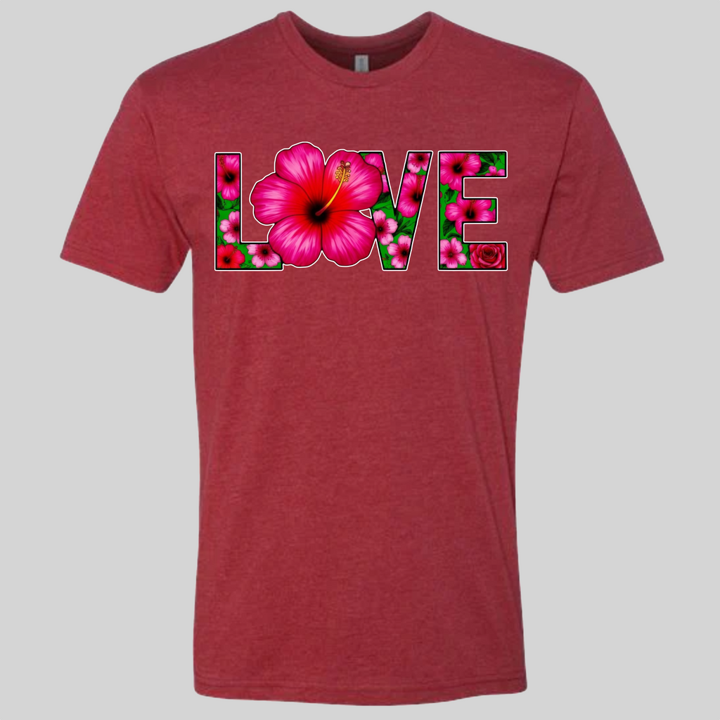 LOVE - Hibiscus T-Shirt