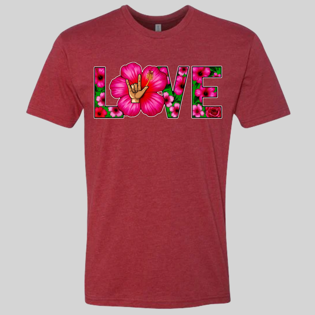 LOVE - Hibiscus T-Shirt