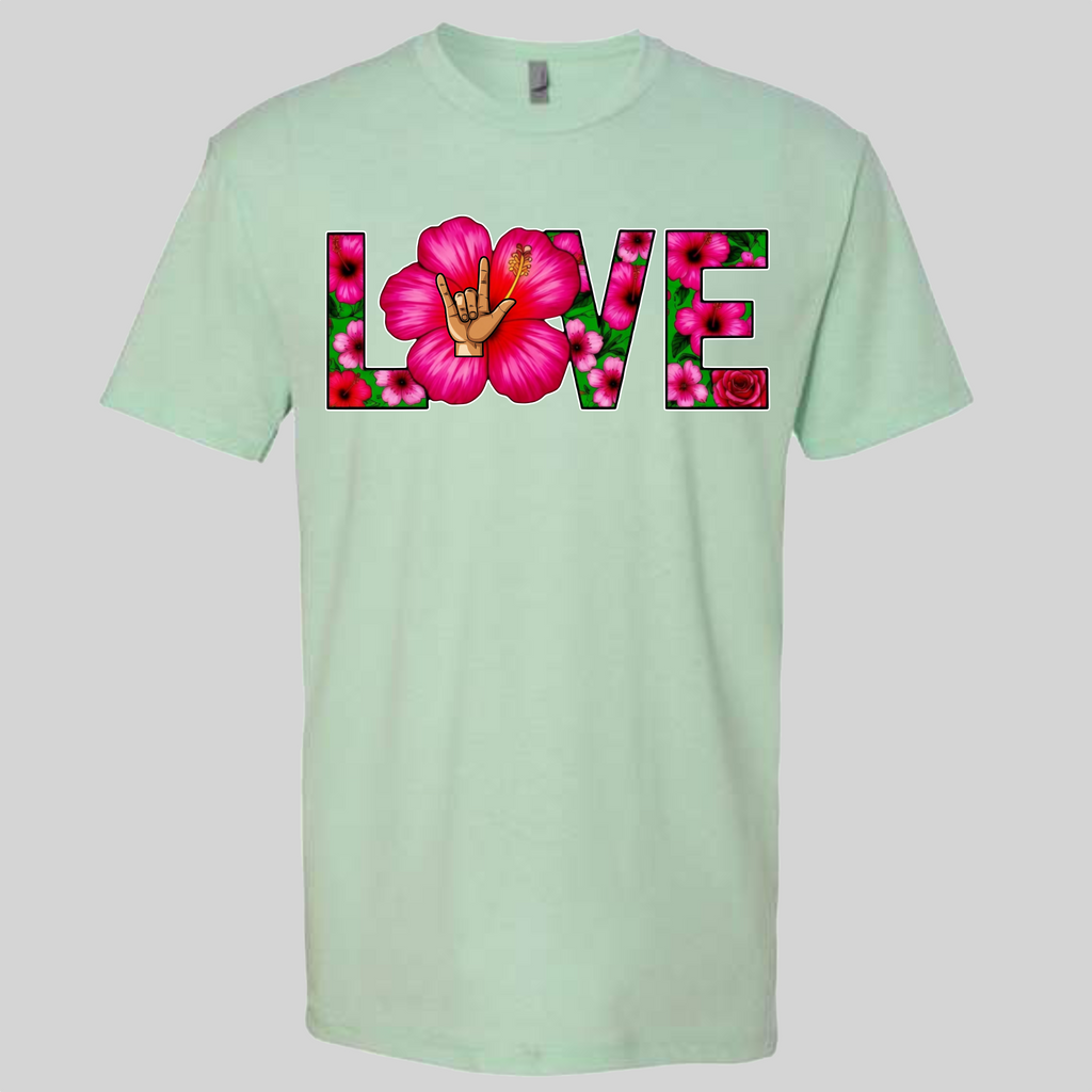 LOVE - Hibiscus T-Shirt