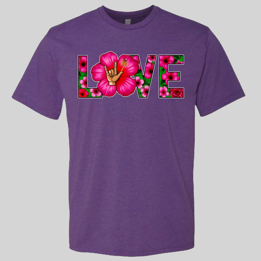 LOVE - Hibiscus T-Shirt