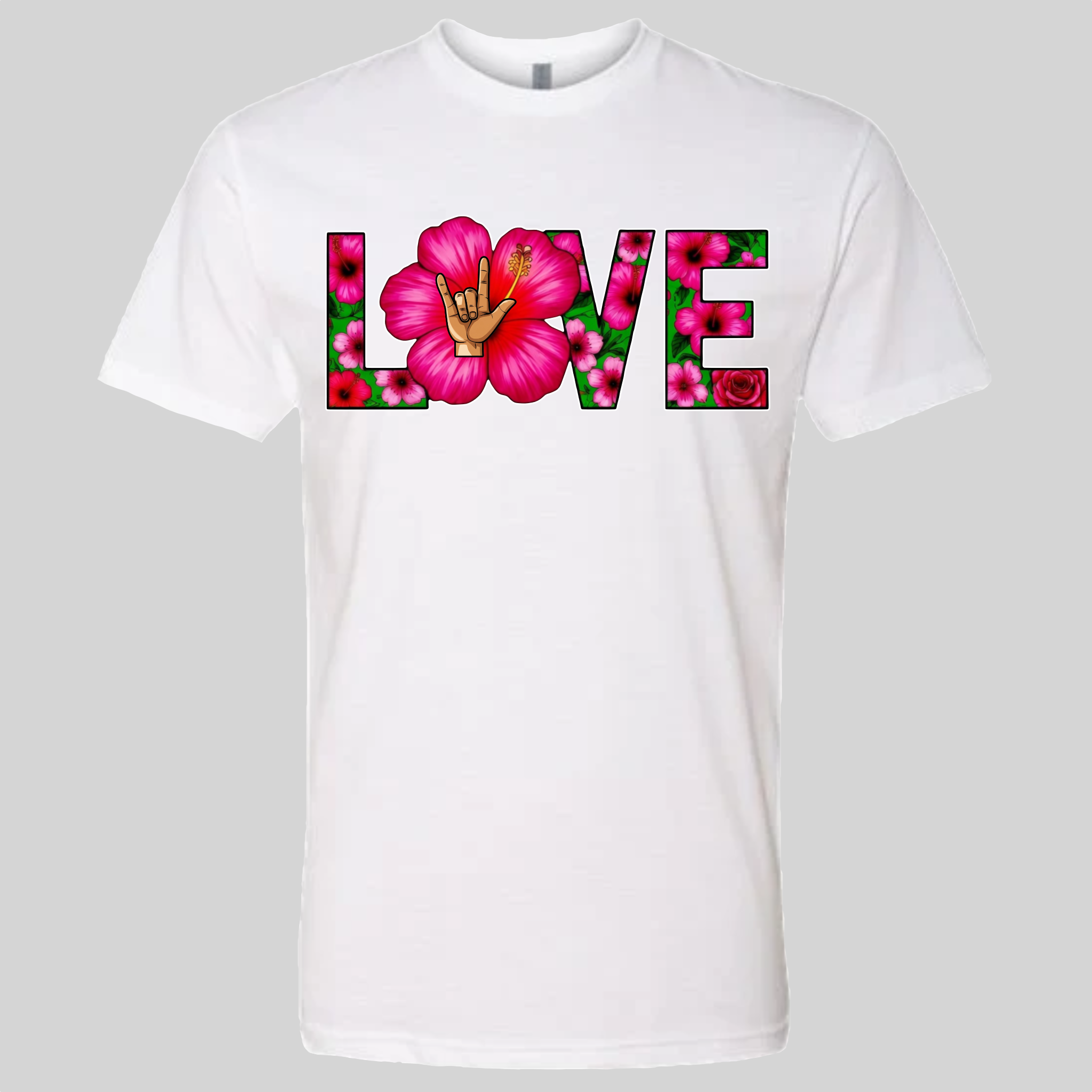 LOVE - Hibiscus T-Shirt
