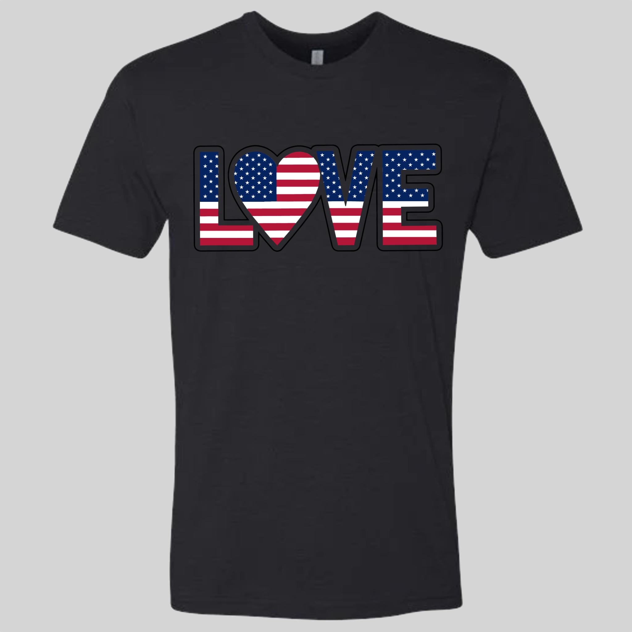 LOVE - USA Flag T-Shirt