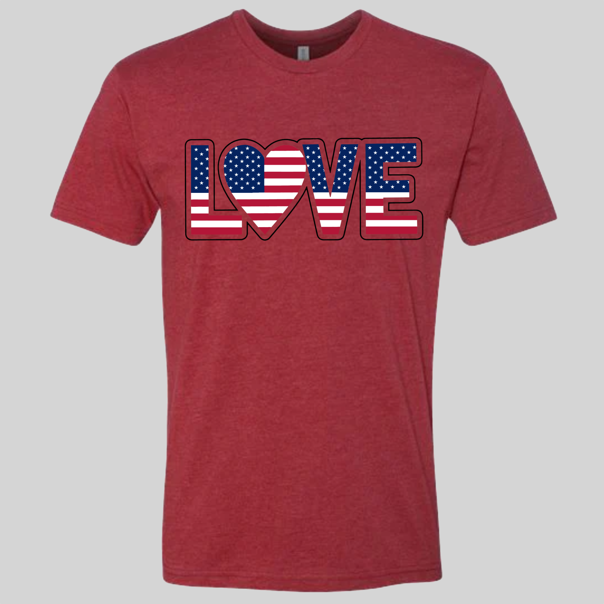 LOVE - USA Flag T-Shirt