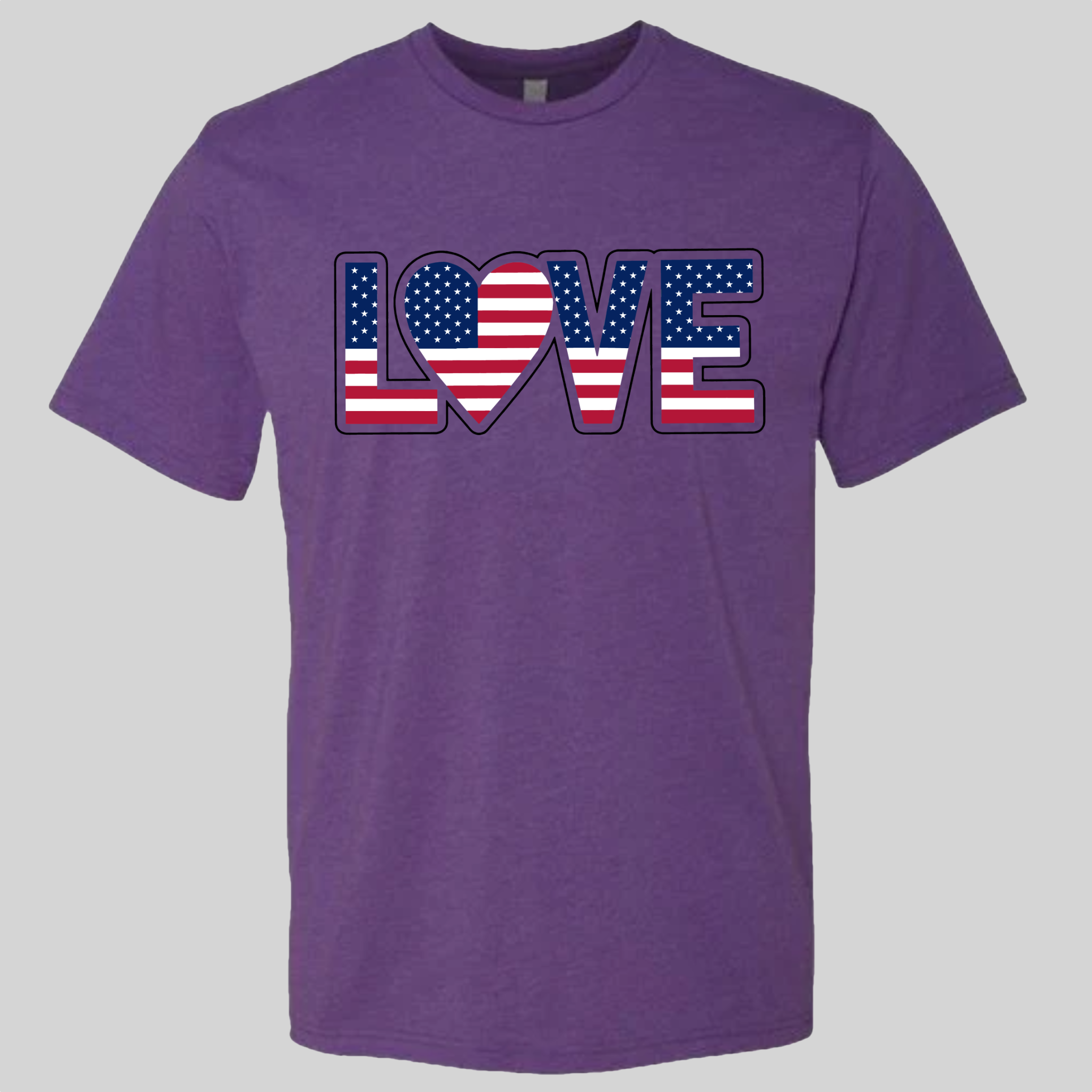 LOVE - USA Flag T-Shirt