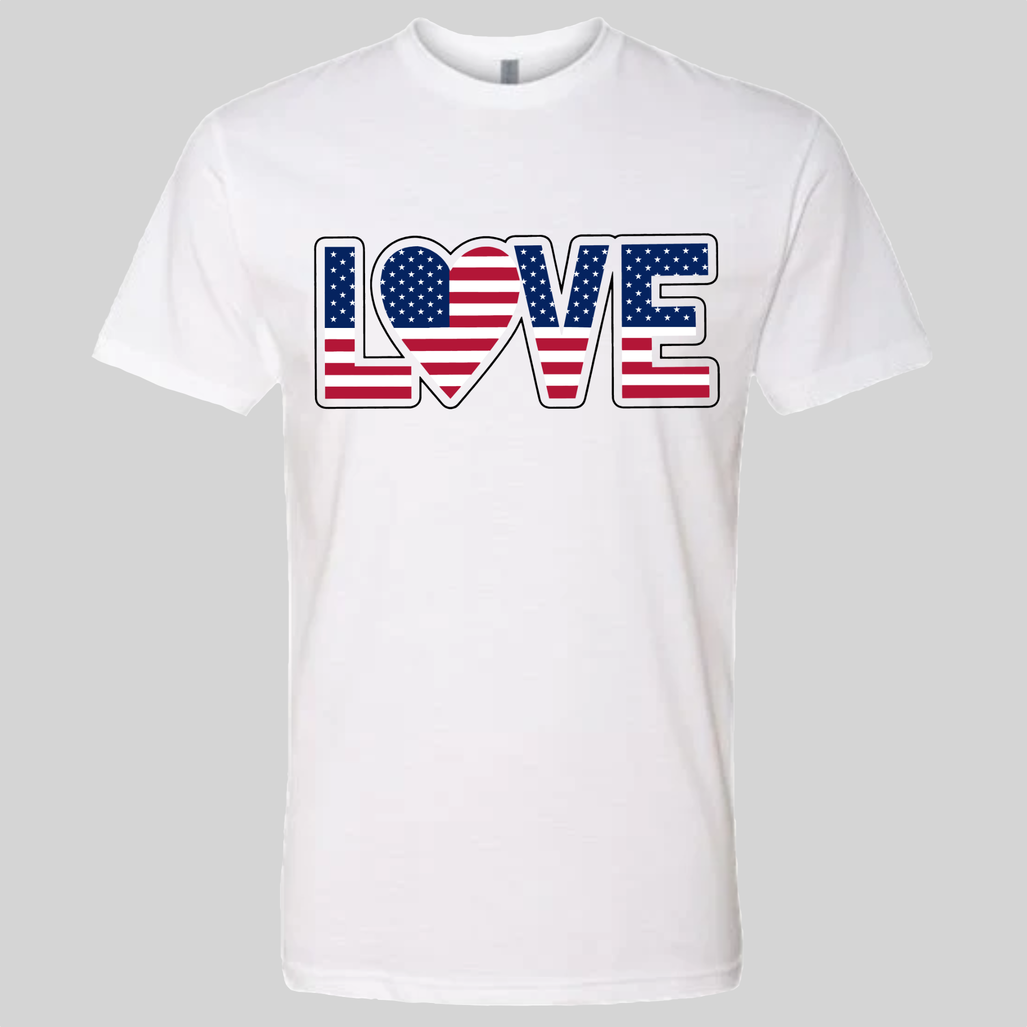 LOVE - USA Flag T-Shirt