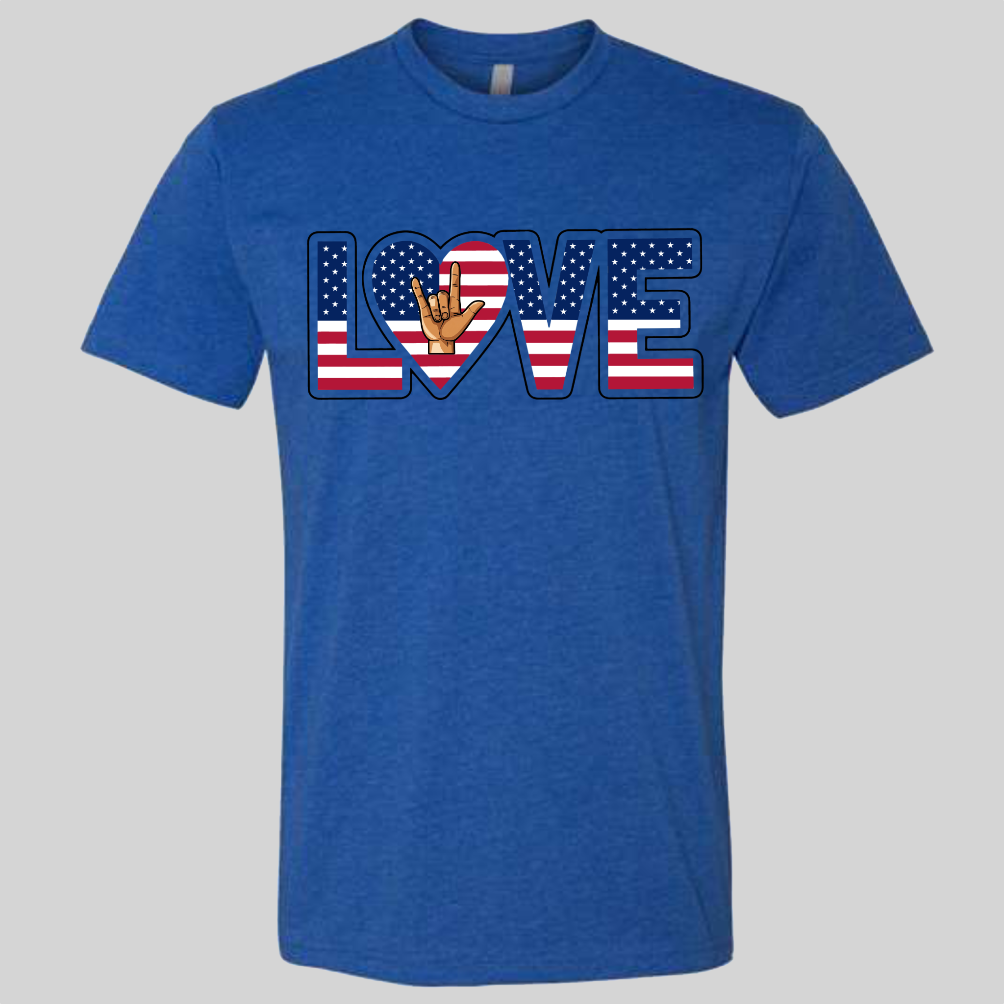 LOVE - USA Flag T-Shirt