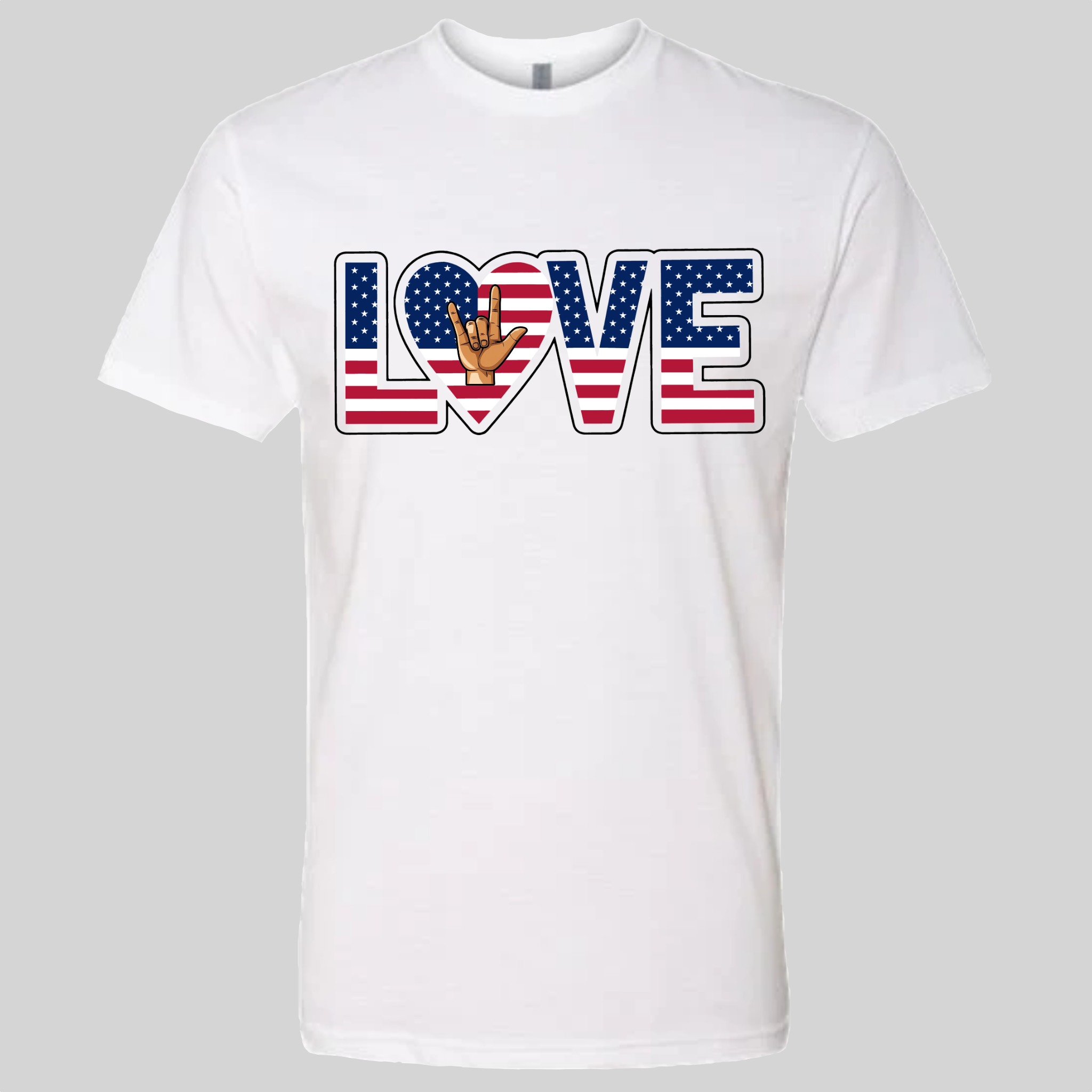 LOVE - USA Flag T-Shirt