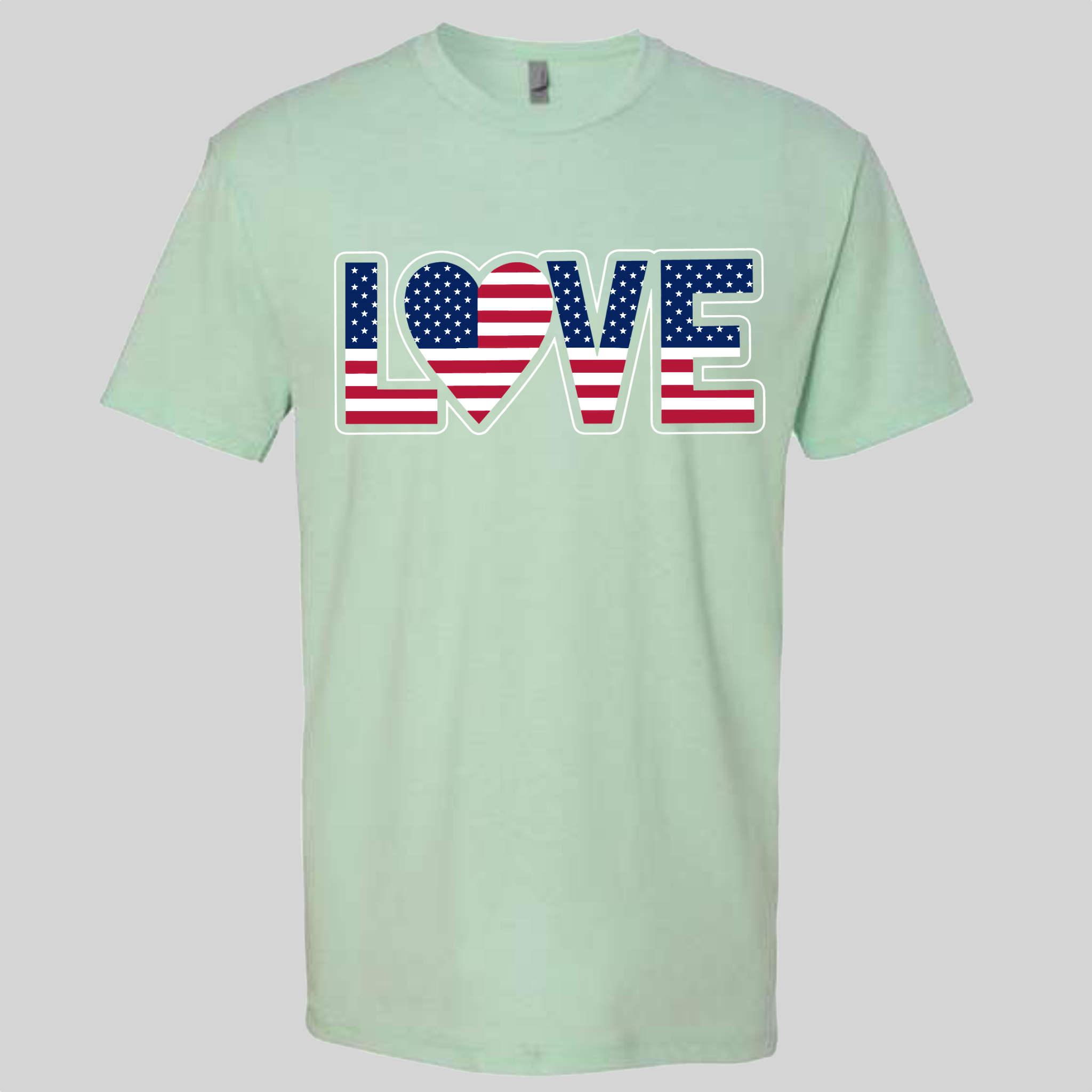 LOVE - USA Flag T-Shirt