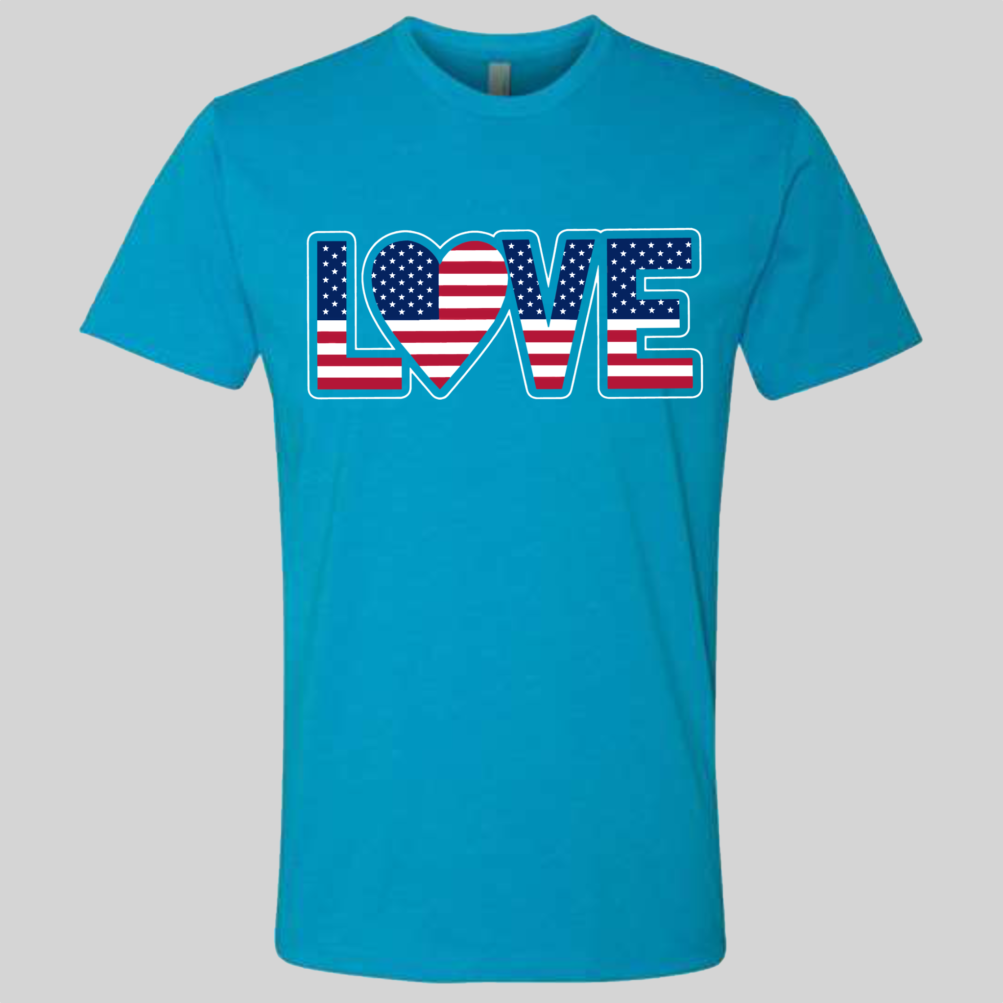 LOVE - USA Flag T-Shirt