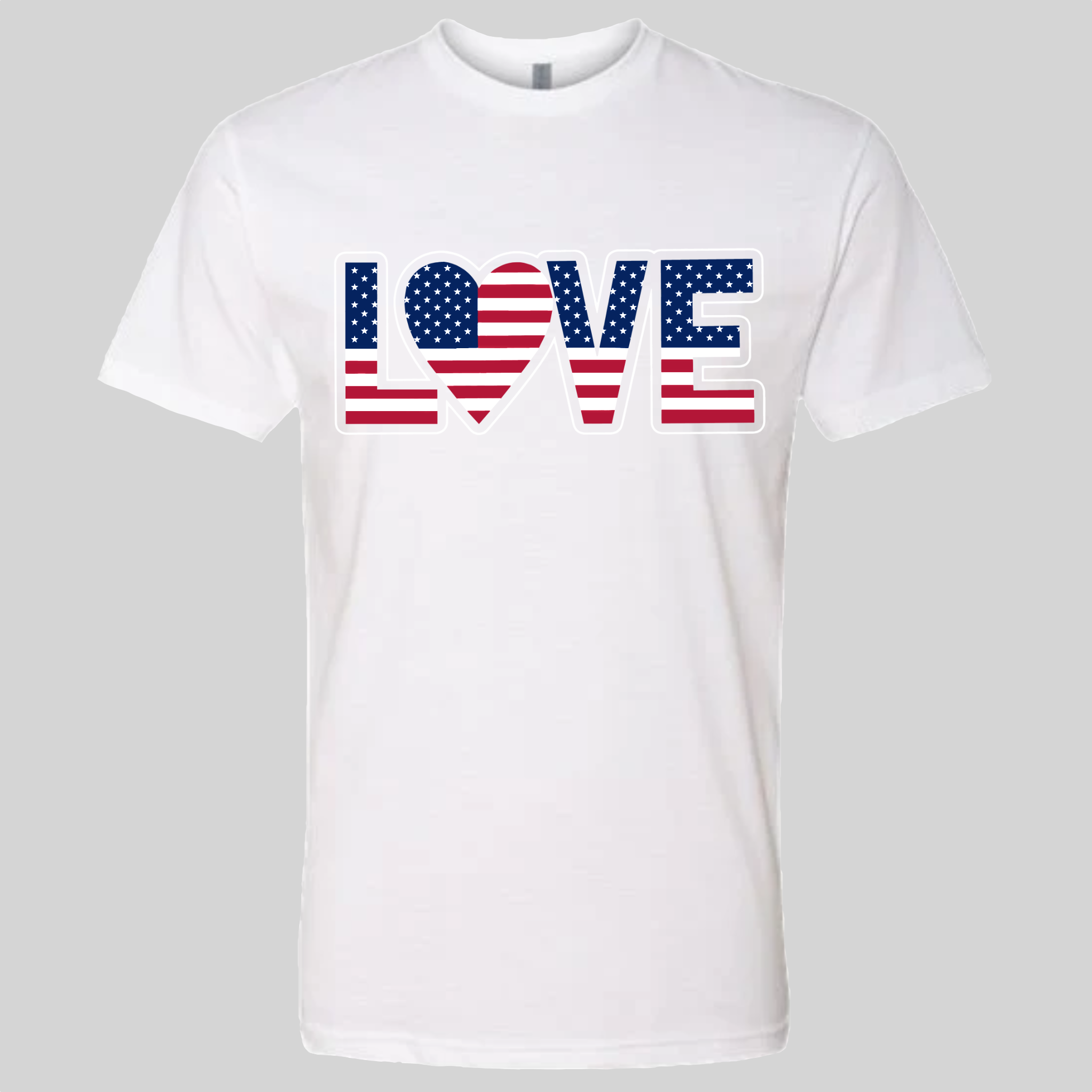LOVE - USA Flag T-Shirt