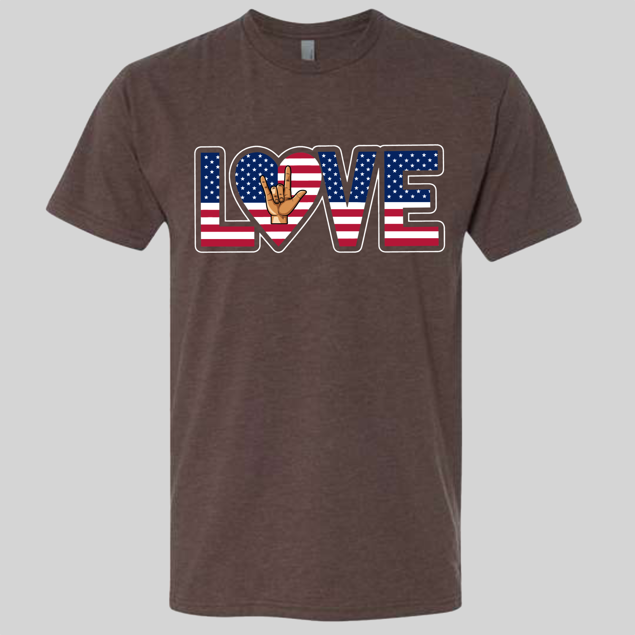 LOVE - USA Flag T-Shirt