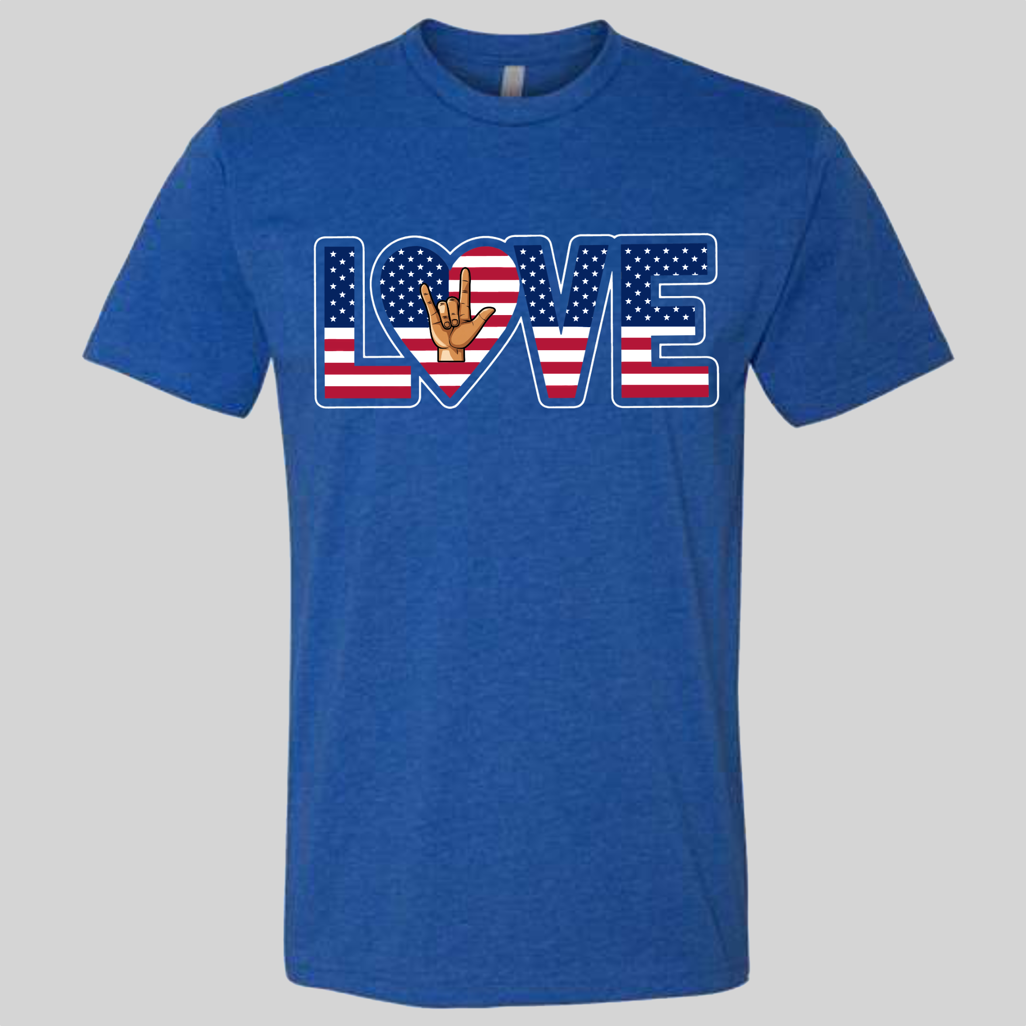 LOVE - USA Flag T-Shirt